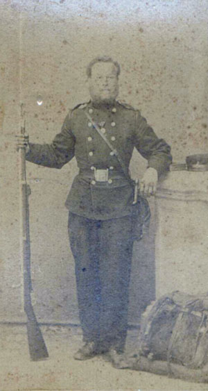 Württ. Infanterist 1870/71 mit dem ZN-Gewehr M 1857/67