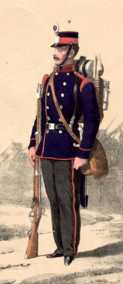 Württ. Infanterist um 1865