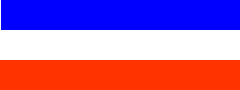 Blau-Wei-Rot, die Tricole, die Flagge der franzsischen Republik